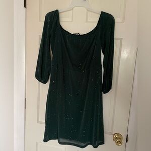 Sparky green plus size dress